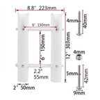 2-Piece Nylon Fishing Rod Holder for Wide Beam Marine Fishing Boats