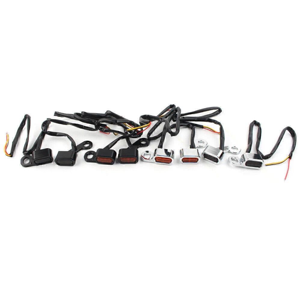Chrome Smoke LED Turn Signal Indicator for Harley Touring Electra Glide (2009–2017)