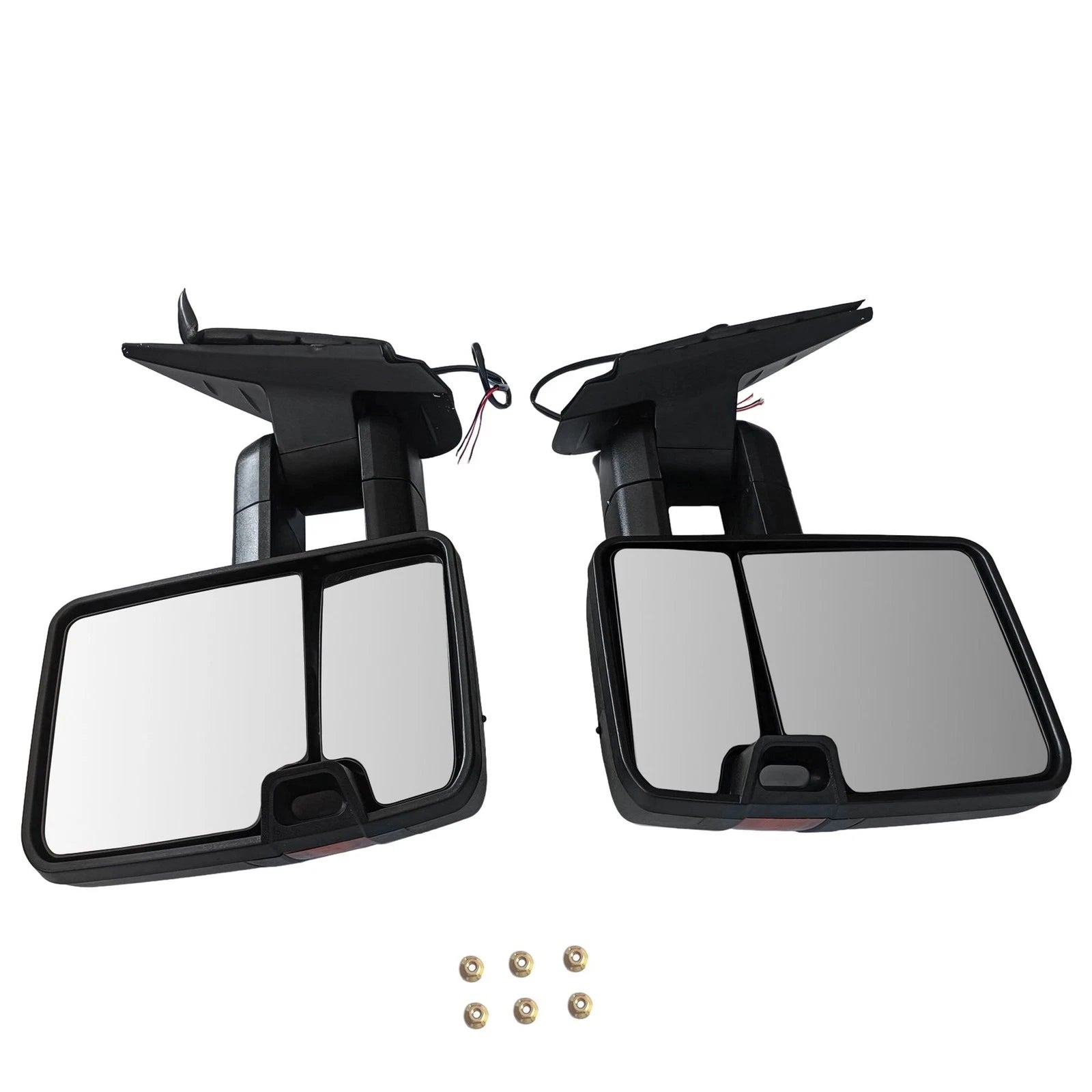 Set of 2 Manual Signal Tow Mirrors for Chevy Silverado Sierra 1500 2500 3500