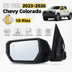 Left Side Mirror for Chevrolet Colorado (2023–2026) Heated, BSD, Camera, 10Pin