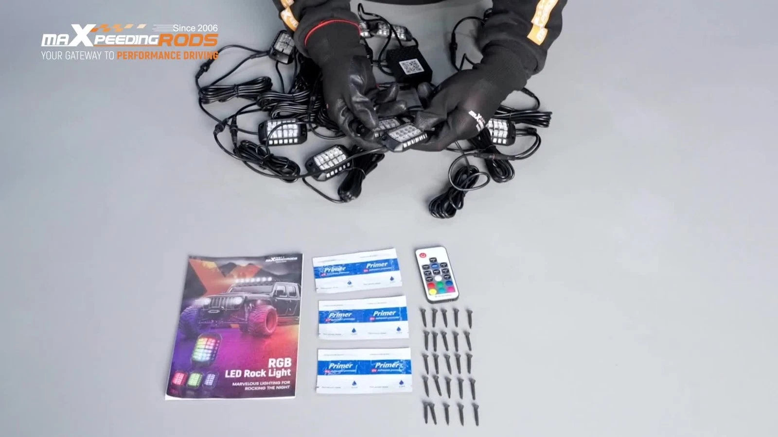 12Pcs Waterproof RGB LED Rock Lights for Car SUV Truck ATV UTV