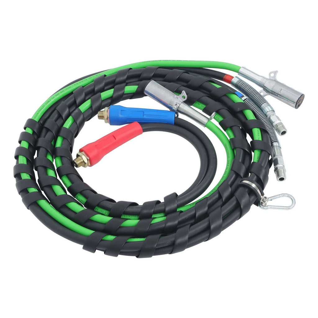 3X 15FT Air Line Hose Assemblies for Semi Truck Trailer