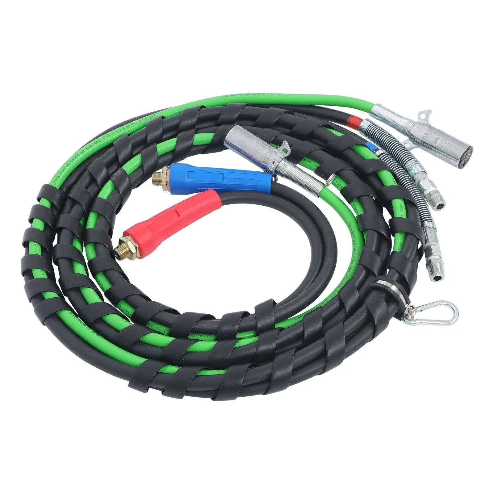 3X 15FT Air Line Hose Assemblies for Semi Truck Trailer