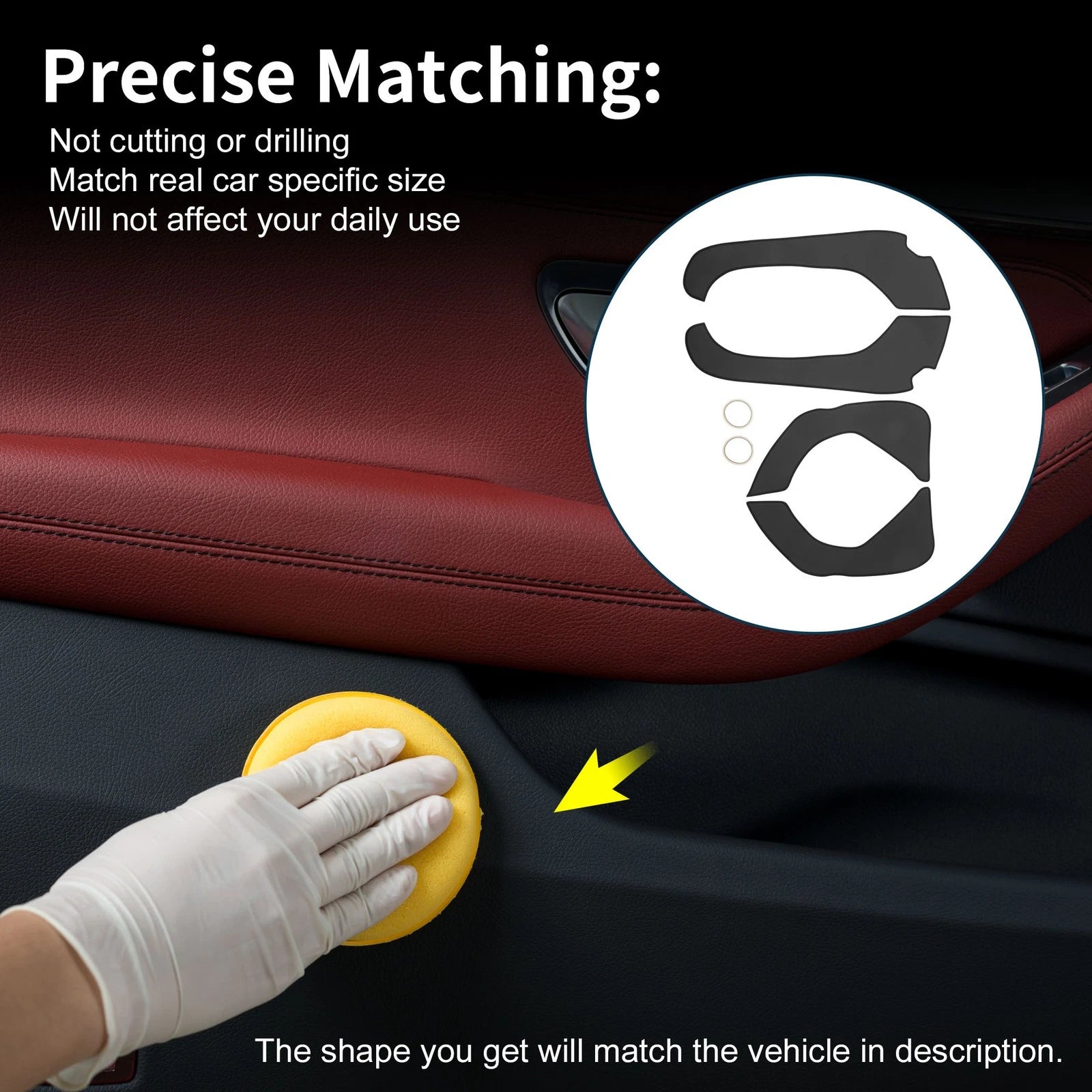 Set of 1 Car Door Anti Kick Pad Sticker Protector for Kia Optima (2011–2015)