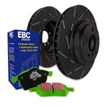 Set of 2 Brake Disc and Pad Kits for Honda Civic Sedan, Integra