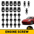 Set of 28 Car Engine Splash Shield Bolts for Make Model (YYYY–YYYY)