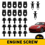 Set of 28 Car Engine Splash Shield Bolts for Make Model (YYYY–YYYY)