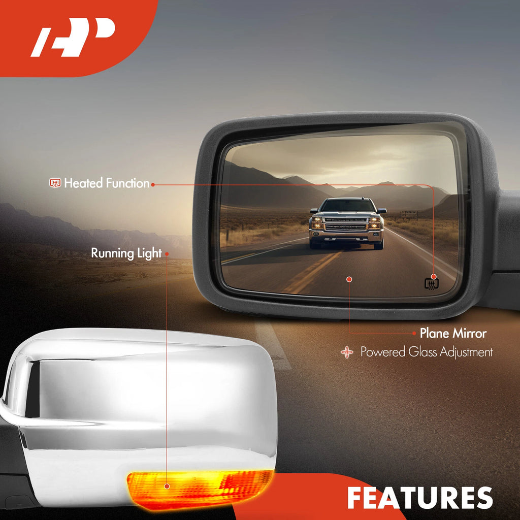 Power Towing Mirrors for Dodge Ram 1500 2500 (2010-2022)