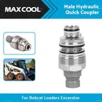 Hydraulic Flat Face Quick Coupler for Bobcat (6679837, 6680018)