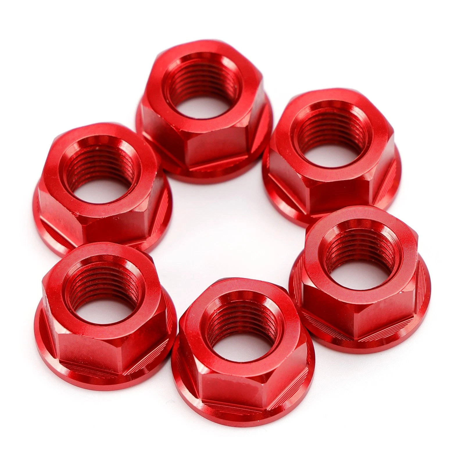 Sprocket Nut Kit M10x1.25 Red for Aprilia RSV1000 Mille Tuono R SL1000 (1999–2005)