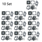 10x Carburetor Gasket Kit for Kawasaki TG20 TG24 TG25 TG33 TD24 TD25 TD33