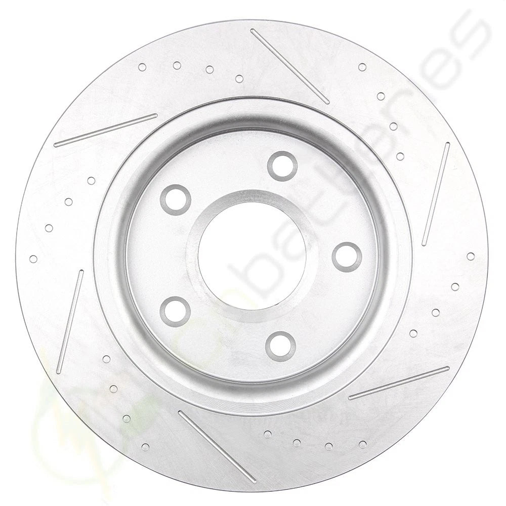 Rear Brake Rotors and Ceramic Pads for Chrysler Town & Country, Dodge Journey