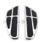 Chrome Passenger Floor Board Set for Harley Touring (1993–2018)