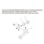 Universal Aluminum Alloy Window Crank Handle for Car
