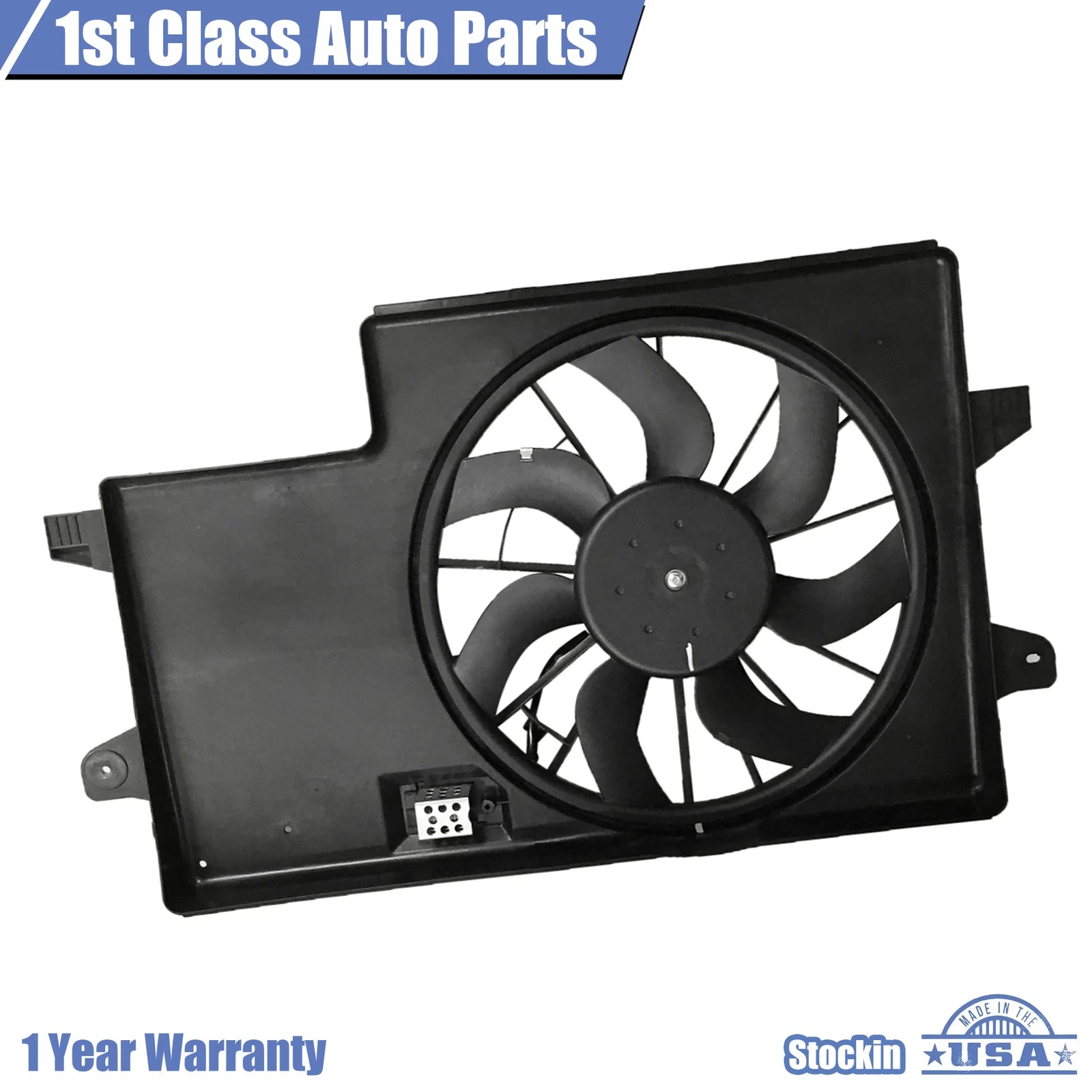 Front Radiator Cooling Fan Assembly for Ford Focus (2008–2011) 621-043