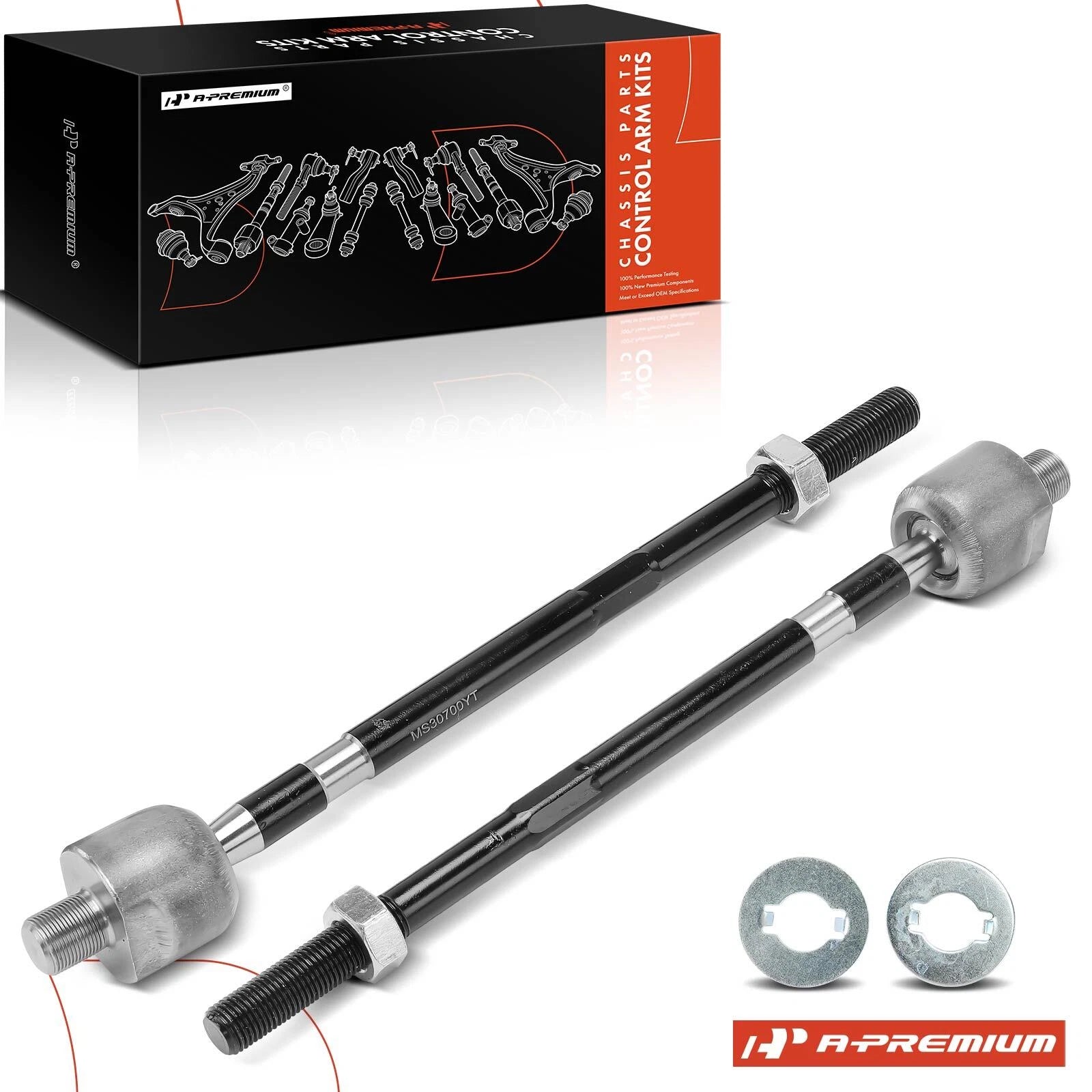 2X Front Inner Tie Rod End Kit for Nissan X-Trail (2005–2006)