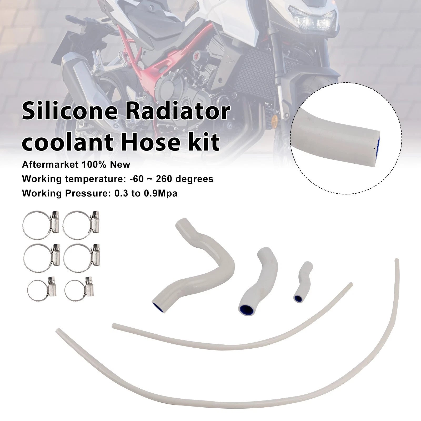 Silicone Radiator Coolant Hose for Honda CB750 Hornet XL750 Transalp (2023–2025)