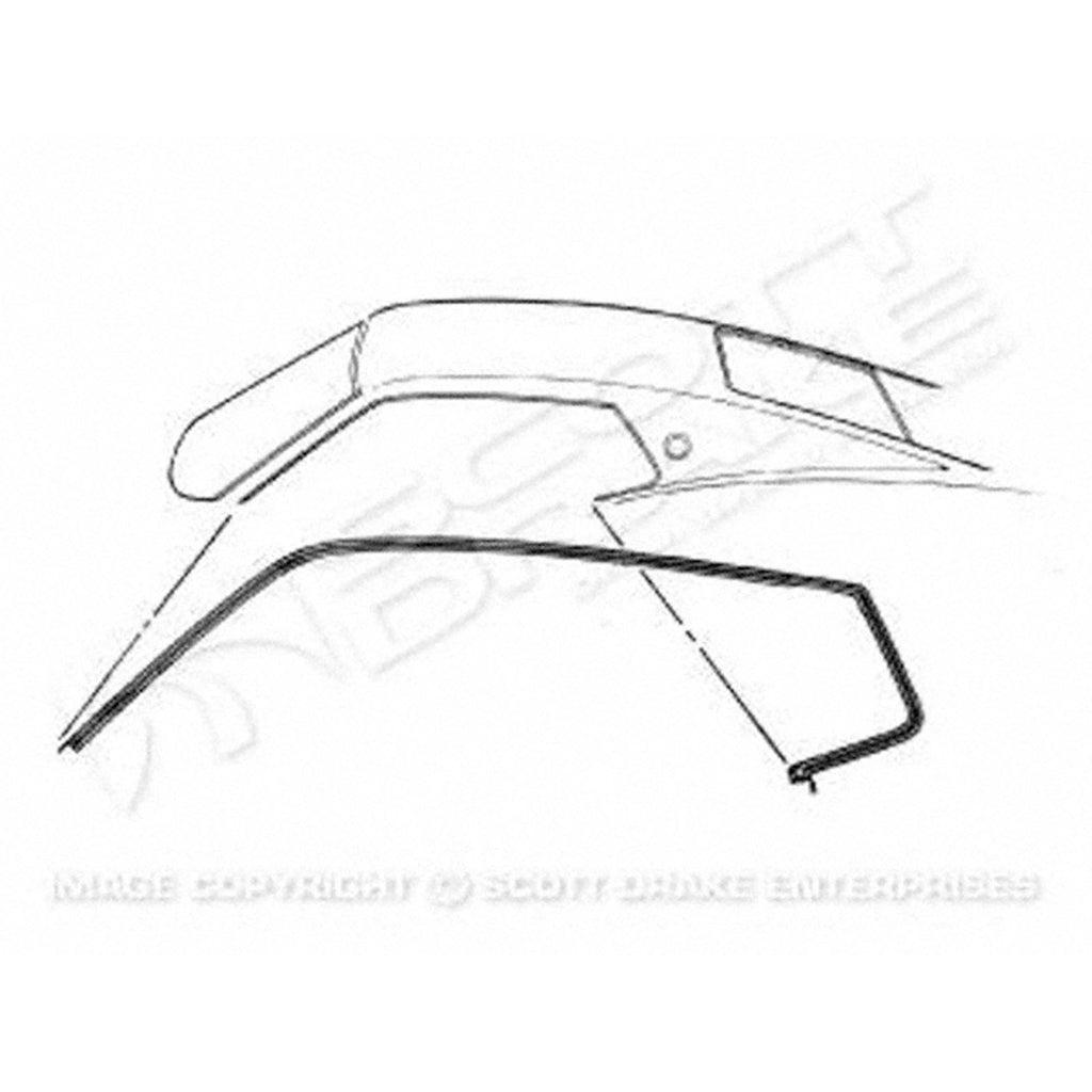 Replacement Driver/Passenger Side Pair of Roof Rail Weatherstrips For
