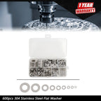 Set of 600 Flat Washers for Automotive Applications (Various Models)