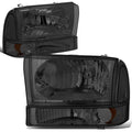 Smoked Housing Headlight, Bumper, Corner & LED Fog Light Kit for Ford SuperDuty (1999–2004)