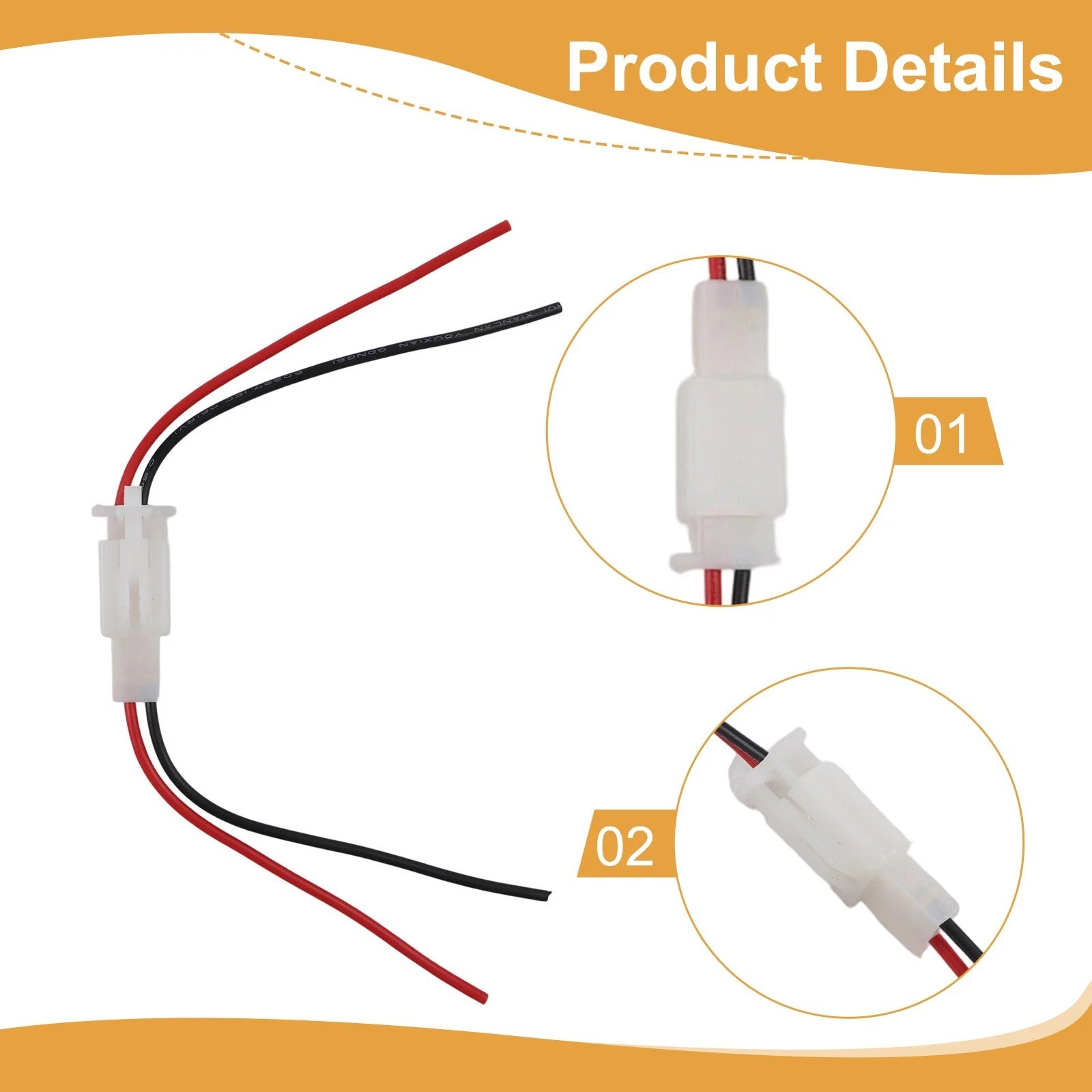 2/3/4 Pin Car Connector for Automotive Motorcycle