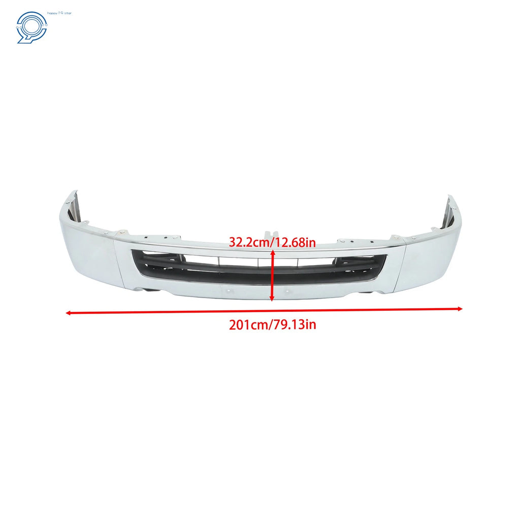 Steel Front Bumper for Nissan NV1500 NV2500 NV3500 (2012–2021) Chrome