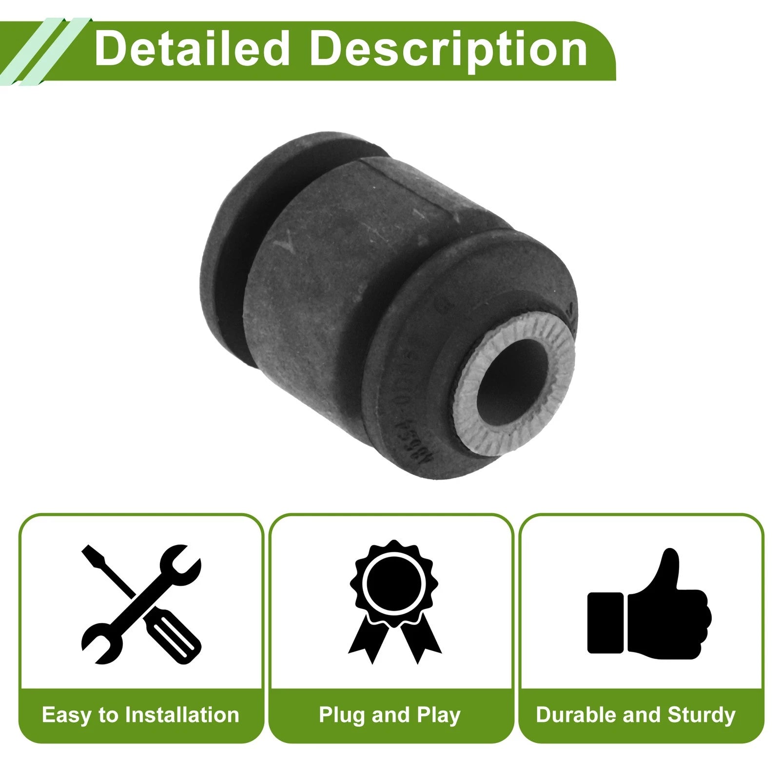 Front Lower Arm Bushing No. 48068-09040/48068-09041 for Toyota Prius C Yaris (2012–2017)