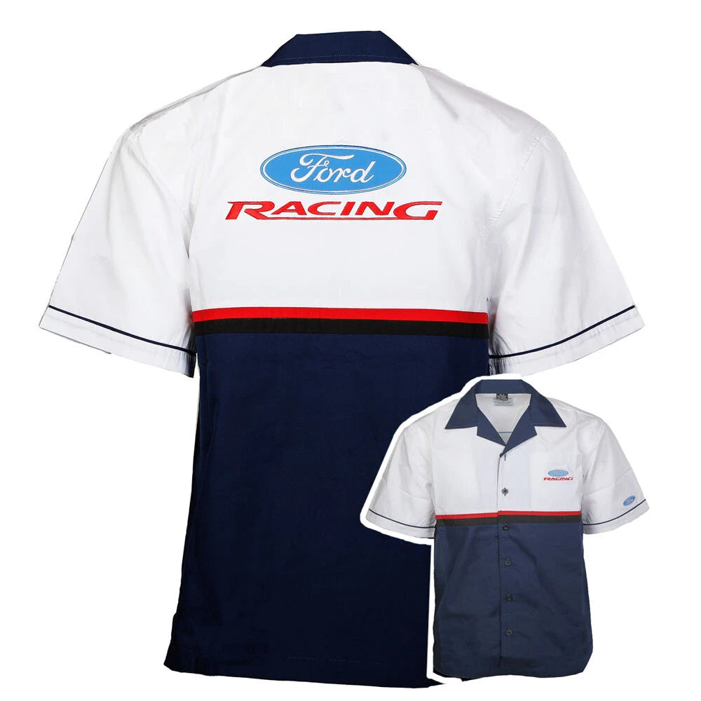 Ford Racing Button Up Mechanic Pit Shirt for Ford (2005–2015)