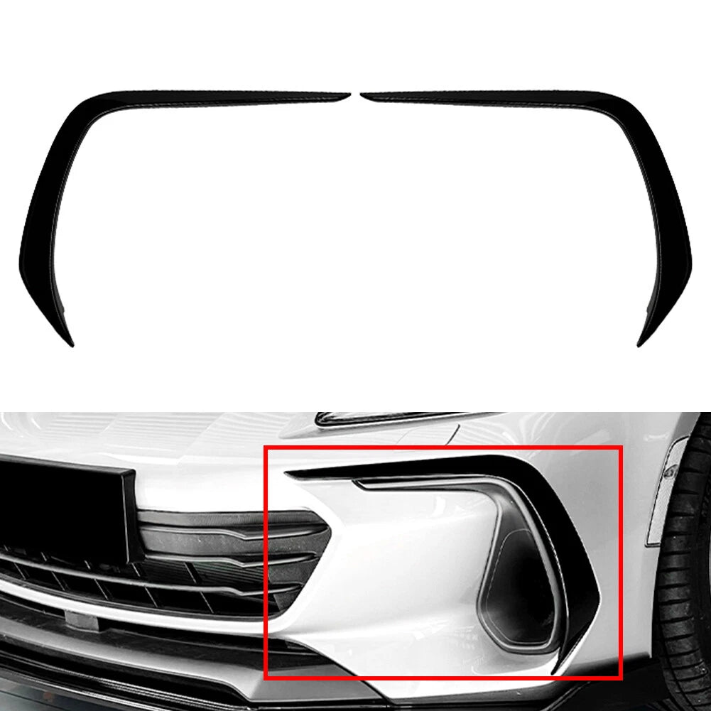 Glossy Black Front Bumper Side Spoiler Trim for Subaru BRZ (2021–2024)