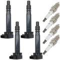 Set of 4 Ignition Coils & 4 Spark Plugs for Toyota Tacoma (2000–2004)