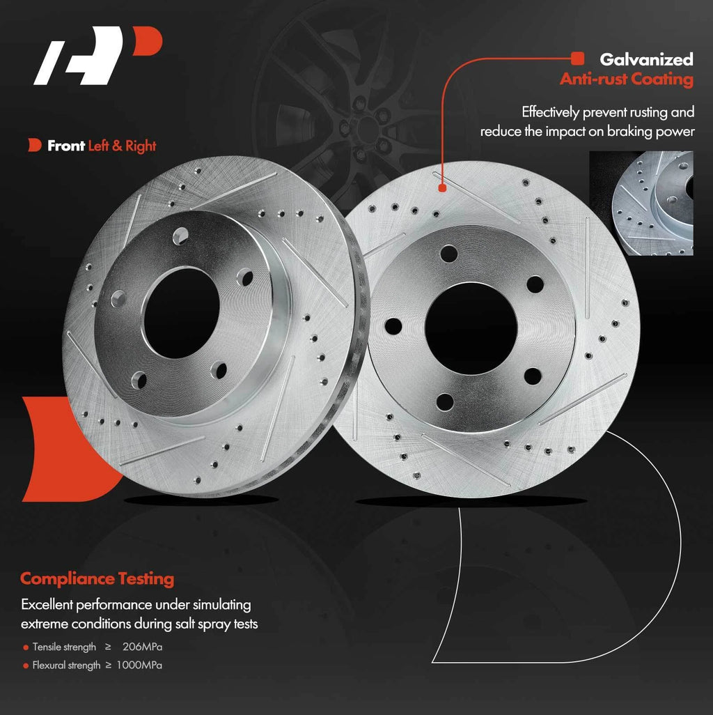 Front Drilled Brake Rotors for Chevy Blazer S10 (1994-2005)
