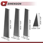 Set of 8 Door Pillar Window Trim for Nissan Rogue (2008–2013) Carbon Fiber