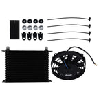 15 Row Transmission Oil Cooler 10AN with 7" Cooling Fan for Universal