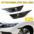 Set of 2 Smoked Turn Signal Side Marker Lights with LED for Honda Civic (2016–2020)