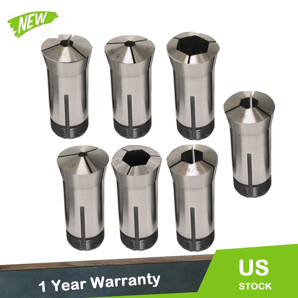 Set of 7 Collet Hex Drivers for Automotive Use (Various Models)