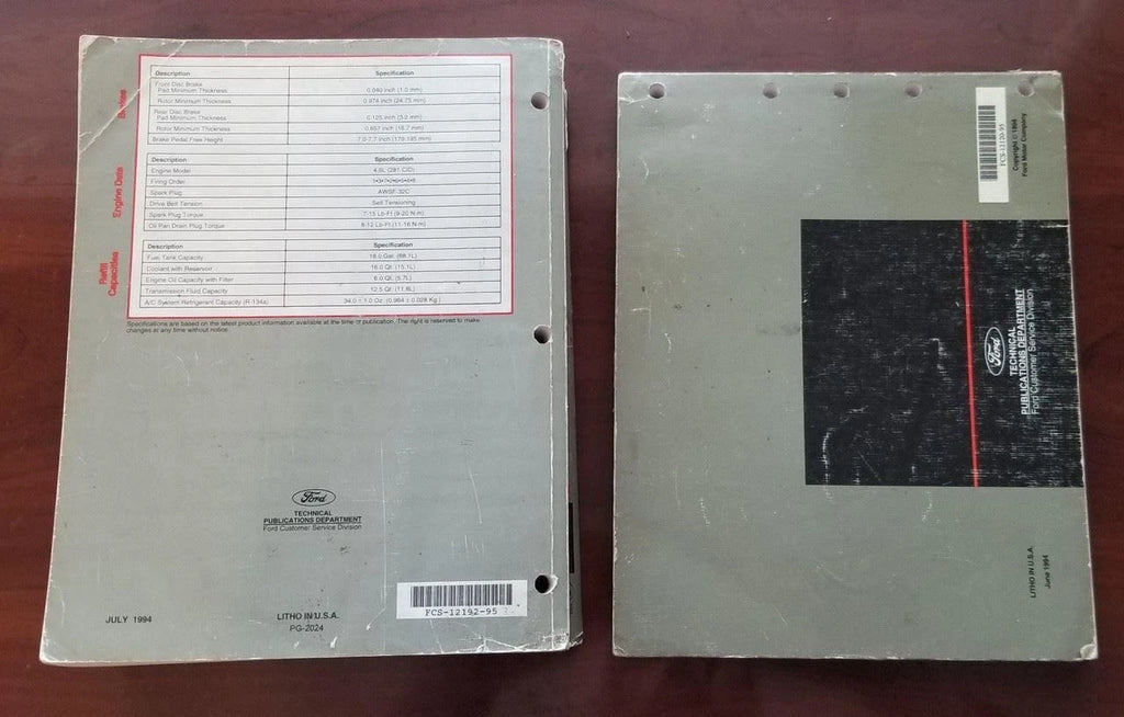 Electrical Vacuum & Service Manual Set for Lincoln Mark VIII (1995) FPS-12192-95