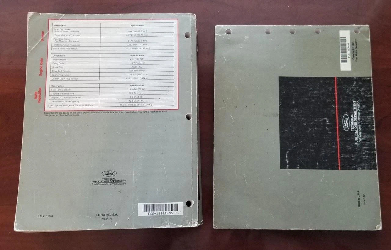 Electrical Vacuum & Service Manual Set for Lincoln Mark VIII (1995) FPS-12192-95