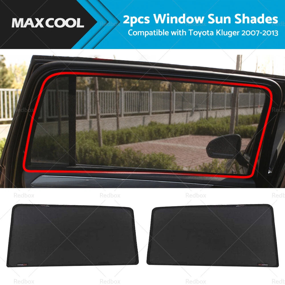 Magnetic Window Sun Shades for Toyota Kluger (2007–2013) Rear Shades