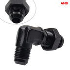Union Bulkhead Adapter Fitting 8AN Male to Male Flare 90 Degree (Universal)