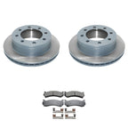Brake Rotor & Akebono ProACT Ceramic Pad Kit for Silverado Sierra 3500 (2007–2019)