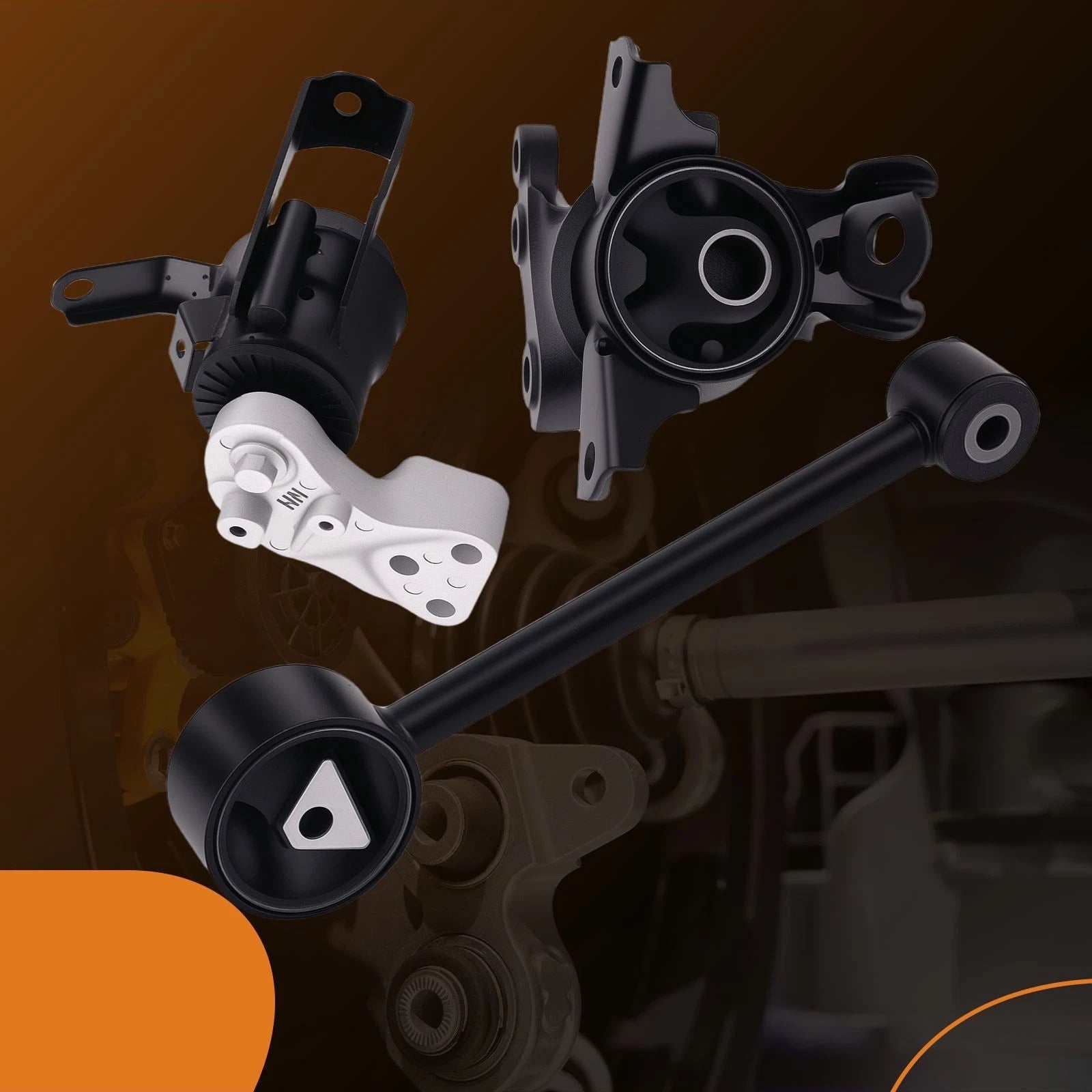 3X Engine Motor Mount Set for Mitsubishi Mirage G4 (2017-2022)