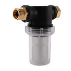 3/4" Brass Inline Water Filter for Garden Hose Pressure Washer