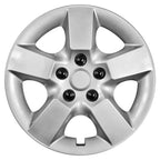 Wheel Cover Hubcaps Push-on Silver Set for 2008–2009 Nissan Rogue