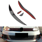 Front Bumper Lip Splitter Spoiler Trim for VW Golf 6 MK6 (2009–2013)