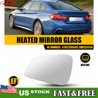 Driver Left Side Mirror Glass for BMW 320i (2012–2018)