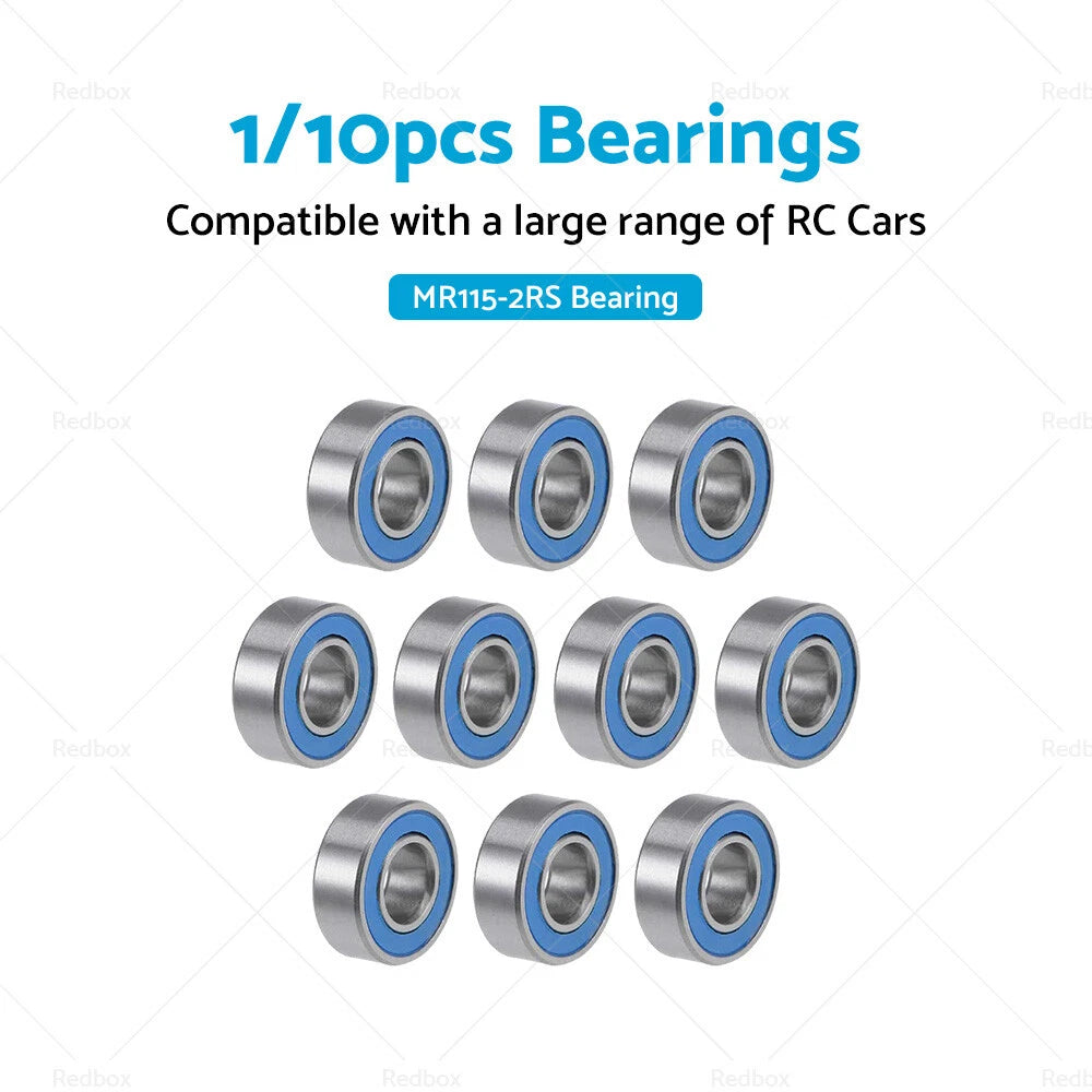 5x11x4mm Bearings for Tamiya, HPI Savage, Traxxas, Axial, Losi (RC)