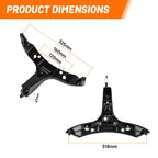 Front Upper Fairing Stay Bracket for Honda CBR600RR (2003–2006) - Black