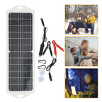 10W 12V Solar Panel with Dual USB Output for RVs Boats Cars (2010–2023)