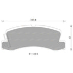 Rear Disc Brake Pad Set for Toyota Corolla AE102X (1994–1996)