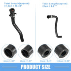 Radiator Coolant Hose 1 Set for BMW 320i Base 2.0L